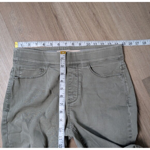 Soft Surroundings Ultimate Denim Pull On Jeans Size S Green Stretch Soft Boho - Picture 8 of 9